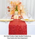 ShiDianYi Red Sequin Table Runner 14"x108" - Glitter Cloth for Parties, Weddings, Events - Sparkle Cover Overlay Decor...