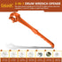 Drum Wrench 2Packs, Aluminum Gallon Bung Wrench Barrel Dung Wrench Drum Opener Tool for Opening 10 15 20 30 50 55 Gallon Drum, Fits 2 inch and 3/4...