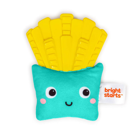 Bright Starts Side of Smiles French Fry Teether Toy with Crinkle Textures, BPA Free, Unisex, 3 Months+...