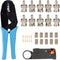 BNC RG58 Plug Crimp Connector and Striping Crimp Tool for RG58 RG59 Pack of 10...