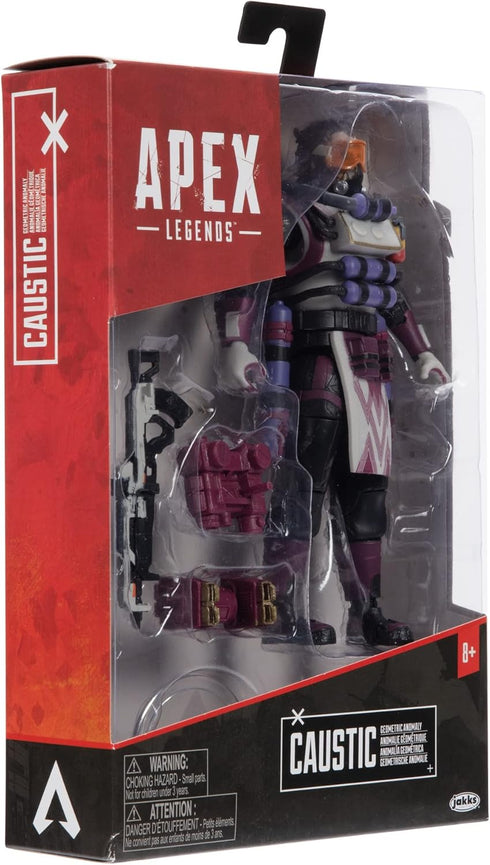 Electronic Arts Apex Legends Action Figure 6-Inch Caustic Collectible Rare: Geometric Anomaly Skin...