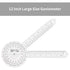 12 Inch Goniometer for Orthopaedic Use, 360 Degree Large Size Plastic Goniometer?Physical Therapy Angle Protractor Ruler for Knee Joints, Elbow, S...