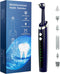 Electric Tooth Polisher, Multifunctional Replacement Head Teeth Cleaning Kit for Fighting Tooth Smoke and Tea Stains, USB Charging, Waterproof (Bl...
