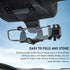 Rear View Mirror Phone Holder, 360° Rotatable and Retractable Phone Mount for Car, Anti-Shake Cell Phone Holder for Auto Fit All Mobiles, Universa...
