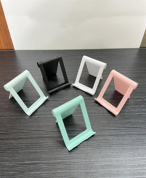 5 Pieces Cell Phone Stand Foldable Phone Holder Multi-Angle Universal Mobile Phone Stand Portable Smartphone Dock Compatible with Most Cell Phone ...