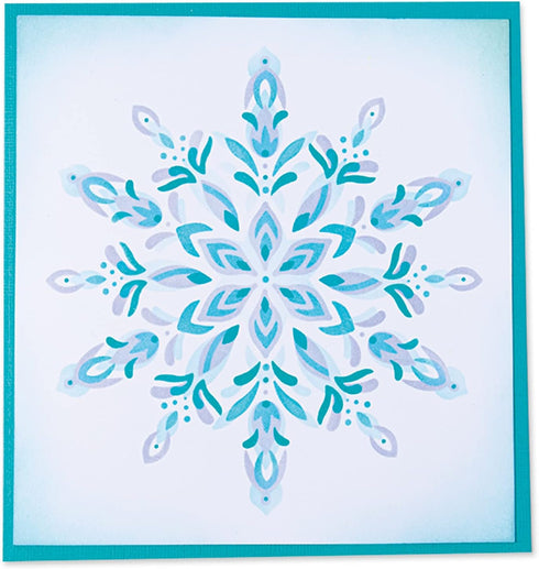 Sizzix Layered Reusable Crafts 4PK Snowflake | 664932 | Chapter 4 2022 Stencils, Mulitcolour...
