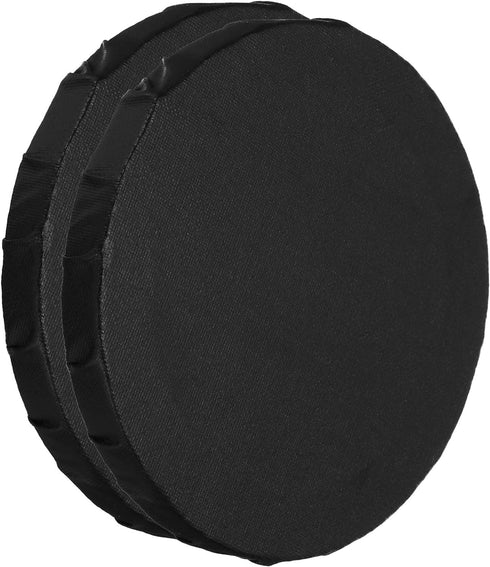 PATIKIL Paint Canvases for Painting, 2 Pack 6 Inch Round Wood Frame Stretched Blank Art Canvas Board Panels for Acrylic, Oil, Tempera Painting, Bl...