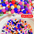 60pcs Silicone Beads, 15mm Silicone Beads Bulk Round Rubber Beads for Keychain Making Kit Silicone Focal Beads Loose Beads for Necklace Bracelet L...