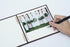 DIY Linen Scrapbook Photo Album - Handmade Double Coil Design - 15 Blank White Inner Sheets - 6.3 x 6.3 inches - Ideal for DIY Sketching, Painting...