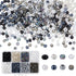 PH PandaHall 1840 Pcs 6/0 4mm 8 Colors Glass Seed Beads Lined Pony Bead Waist Beads Tiny Spacer Czech Beads for Earring Bracelet Necklace Key Chai...