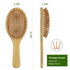 MRD Hair brush, Natural Bamboo Paddle Detangling Hairbrush, Massage Scalp Thick/Thin/Curly/Dry Hair For Women & Men Yellow...
