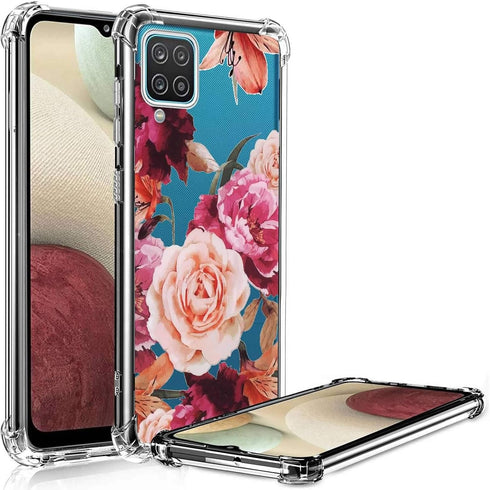 (3 Pack) for Galaxy A12 5G Case for Samsung A12 5G Case for Girls Women Shock-Absorption Anti-Scratch Crystal Clear Soft TPU Slim Bumper Protectiv...