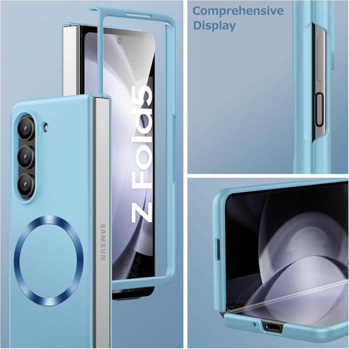 for Samsung Galaxy Z Fold4 Case Compatible with Magnetic,Ultra Thin Matte PC Hard Protective Cover,with Camera Lens Protecto,Simple Durable Slim F...