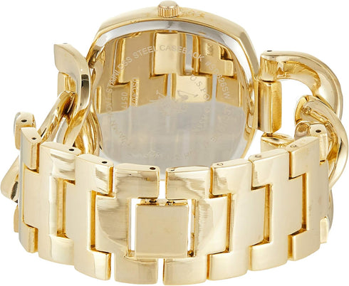 U.S. Polo Assn. Women's USC40250AZ Analog Display Analog Quartz Gold Watch...