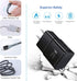 USB C Wall Charger with Cable, Eversame Type C Fast Charger Block with 10FT + 6FT USB C Type Cable Compatible with Samsung Galaxy S10/S10+/S9/S9+/...