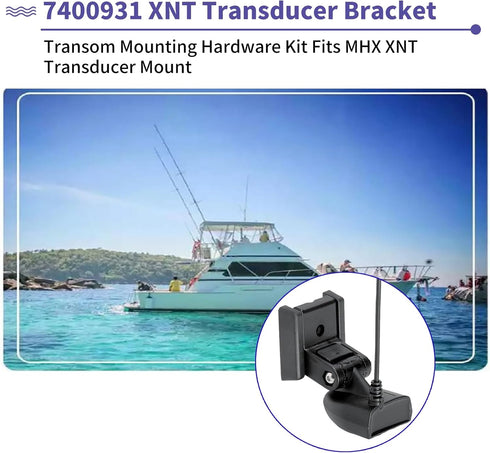 7400931 XNT Transducer Bracket, Transducer Mounting Plate for MHX XNT Model Transducers, Transom Mounting Hardware Kit Compatible with MHX XNT Tra...