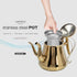 BESTOYARD Stainless Steel Teapot Coffee Pot for Camping Pitcher with Lid Camping Water Jug Whistling Kettle Gold Large Capacity Tea Pot Stainless ...