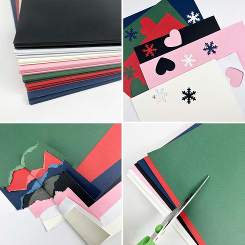 White 8.5'' x 11''Cardstock Paper,250gsm/92bl Thick Paper-20sheet Premium White Construction Paper,Double Sided Printer Paper,for Christmas Cards,...