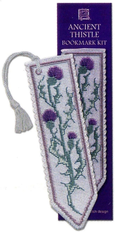 Ancient Thistle Counted Cross Stitch Bookmark Kit...
