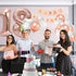 Happy 18th Birthday Decorations for Girls-Complete 18 Party Decor-Rose Gold 18th Birthday Balloons Kit with 40" Giant 18 Number Balloon...