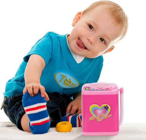 Washing Machine, Kids Mini Simulation Electric Automatic Washing Machine, Lightweight Small Appliance with Realistic Details, Perfect for Girls & ...