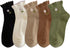 Women's Ruffle Frilly Rib Knit Crew Socks Floral Embroidery Scalloped Pointelle Casual Ankle Socks 5 Pairs...