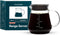 Glass Range Coffee Server For Pour Over Coffee & Tea - 600ml/20oz Ovalware Microwave Safe & Heatproof 2.5mm Thick Glass Body...