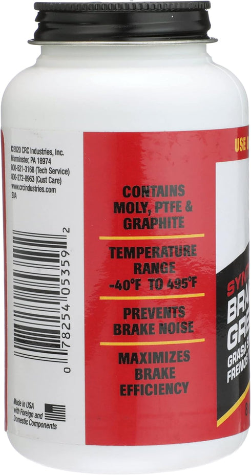 CRC 05359 Brake Caliper Synthetic Grease - 8 Wt Oz...