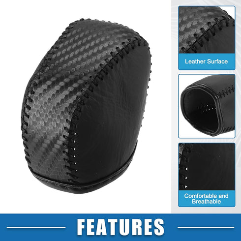 Gear Shift Lever Cover Automotive Interior Gear Shift Knob Trim for Lexus NX 250 2022 2023 Carbon Fiber Pattern Black...