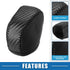 Gear Shift Lever Cover Automotive Interior Gear Shift Knob Trim for Lexus NX 250 2022 2023 Carbon Fiber Pattern Black...