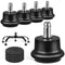 Bell Glides Replacement Office Chair or Stool Swivel Caster Wheels to Fixed Stationary Castors (Bell Glides Short)...
