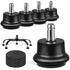 Bell Glides Replacement Office Chair or Stool Swivel Caster Wheels to Fixed Stationary Castors (Bell Glides Short)...