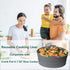 Slow Cooker Liners, Foldable Reusable Silicone Cooking Liners Compatible with Crock-Pot & Hamilton Beach Oval 6-7 QT, Leakproof Dishwasher Safe Sl...