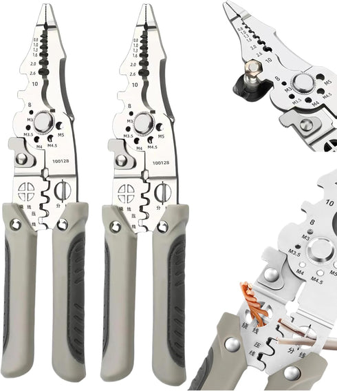 GADO Wire Stripper Tool - Multi-Functional Vise Stripper Cutter Crimper And Twister Perfect for Women And Men 2024 New Release (2 Pcs Wire Strippe...