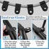 Glarks 120Pcs 1/4 Inch Black Nylon Screw Mounting R-Type Cable Clip Wire Clamp with 120Pcs Screws for Wire, Cable, Conduit and Cable Conduit Kit (...