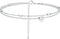 Tasiso Silver Plated Layered Initial Satellite Heart Anklet for Women Handmade Dainty Engraved Letter Beads Boho Ankle Bracelet Minimalist Beach J...