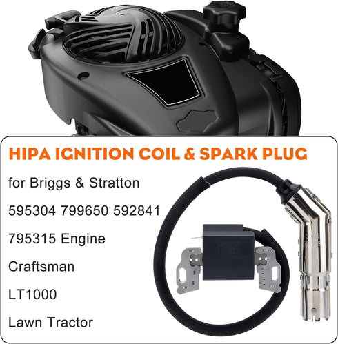 HIPA 595304 Ignition Coil Magneto Armature for Briggs & Stratton 799650 592841 795315 495859 17HP 17.5HP 19.5HP 20HP Intek OHV Engine...