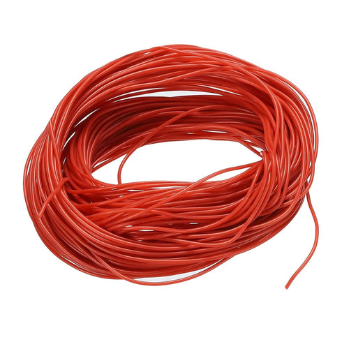 MECCANIXITY 30 Gauge Wire Silicone Wire 30AWG Electrical Wire Stranded Wire High Temperature Hookup Wire Tinned Copper Wire Red 15m/49.2ft for Car...