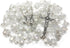 Nazareth Store White Clear Crystal Beads Rosary Prayer Beaded Necklace with Holy Soil Medal and Jesus Cross Communion Rosary...