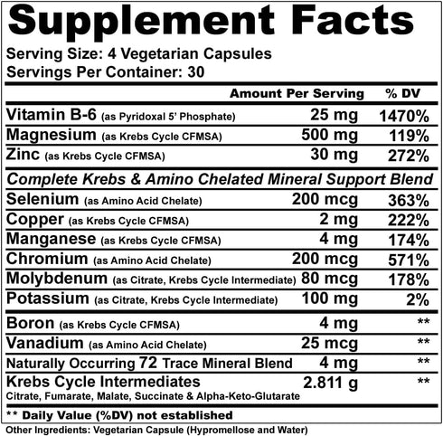 ZMK Nighttime, Multi Mineral Supplements, Zinc, Magnesium, Trace Minerals, ATP, BSCG Certified Drug Free, 120 V Capsules by MST Millennium Sport T...