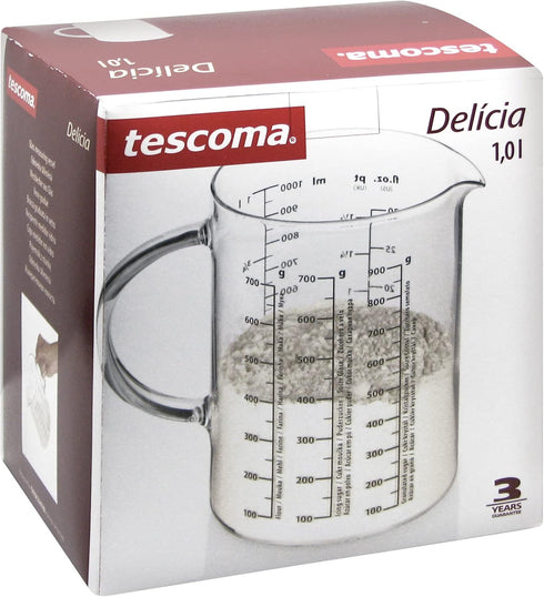 Tescoma 630434.00 Measuring Jar for 30oz, 1.0 Litre, Made of Glass...
