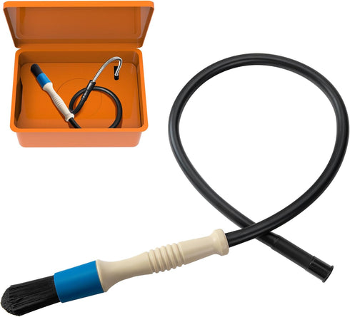 Parts Washer Brush with Hose- Wear Resistant Parts Cleaning Brush with 31 Inch Long Hose- Parts Cleaner Flow Through Replacement Brush for Parts C...