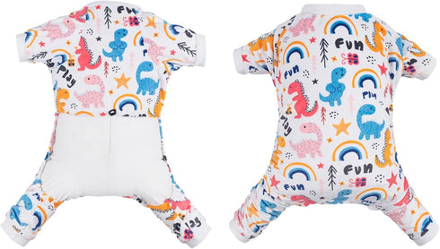 CuteBone Soft Puppy Pajamas Cute Dog Pjs Jumpsuit Pet Clothes Apparel P159S Small...