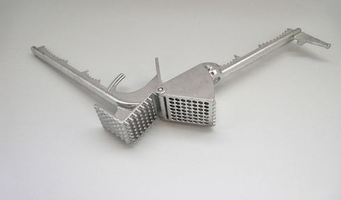 Tredoni Aluminium Big Garlic Press Masher with Head-Cleaner, Olive Pitter, Nutcracker, Meat Tenderizer & Fish Scraper...