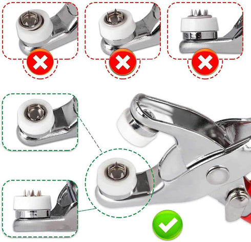 K Kwokker Snaps Buttons for Sewing with Snap Pliers 9.5mm ???? ???????????? Metal Snaps for Clothes, Children's Bodysuit, Romper, Bib Crafting, Sn...