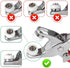 K Kwokker Snaps Buttons for Sewing with Snap Pliers 9.5mm ???? ???????????? Metal Snaps for Clothes, Children's Bodysuit, Romper, Bib Crafting, Sn...