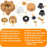 RK-17MH Repair Kit Wall Hydrant Metal Handle Repair Kit Fit for Woodford Model 17 Outdoor Faucet(12 Pcs)...