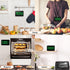 Rechargeable Digital Kitchen Timer for Cooking, Magnetic Timers with Countdown/up, Kids Timer with 5”LED Display 3 Brightness 4 Volume Adjustable ...