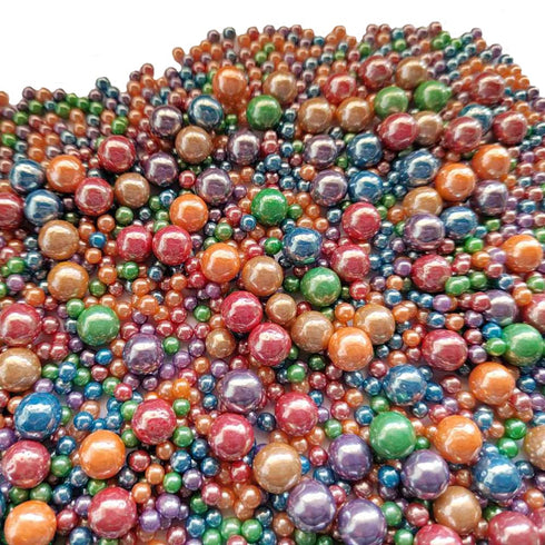 Edible Deep Colorful Sugar Pearls Candy Sprinkles 120G/ 4.23Ounce Baking Cake Sprinkles Cupcake and Cake Topper Cookie Decorations Wedding Party V...
