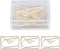 100pcs Golden Cute Small Paperclips, Crown Envelope Shape Paperclips Small Paper Clips for Office School Wedding Party Invitation Valentine Decora...
